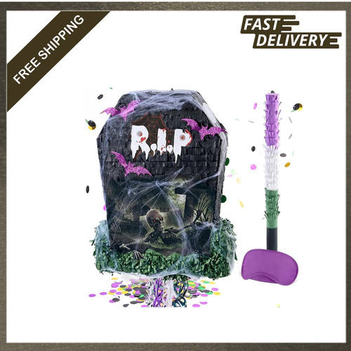 Halloween tombstone piñata - halloween,