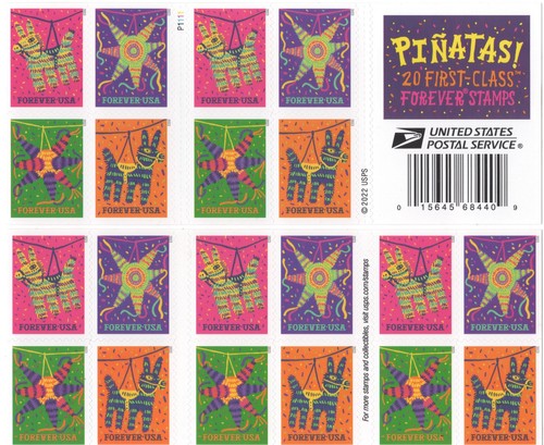 Usps booklet 20 pinatas - usps,